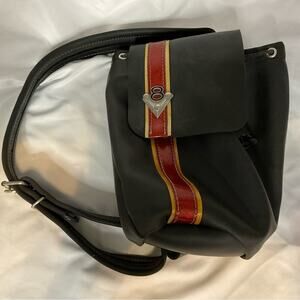 RARE LITTLEARTH 1990S RECYCLED TRUCK TIRE V8 DECAL BACKPACK PURSE BAG